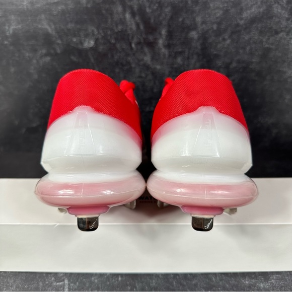 NIKE FORCE ZOOM TROUT 7 PRO UNIVERSITY RED MENS SIZE 9 METAL STUDS WHITE NEW - Picture 3 of 10